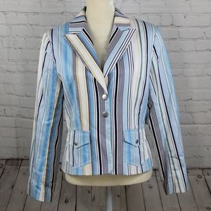 Dalia Casual Cotton Multi Color 2 Pocket 2 Button Blazer
